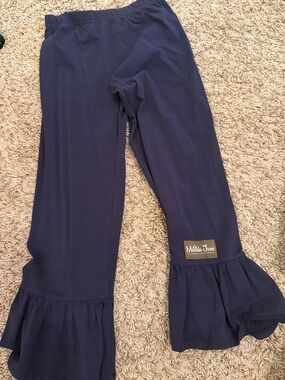 Matilda Jane Navy Ruffle Hem Leggings